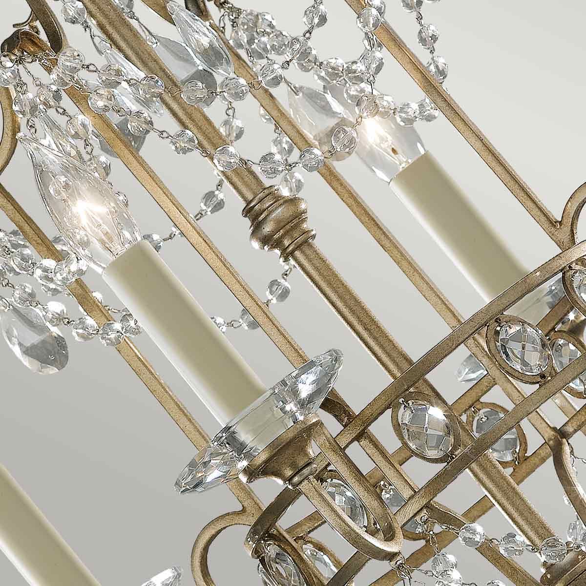 Maximus 4 Light Chandelier - Silver