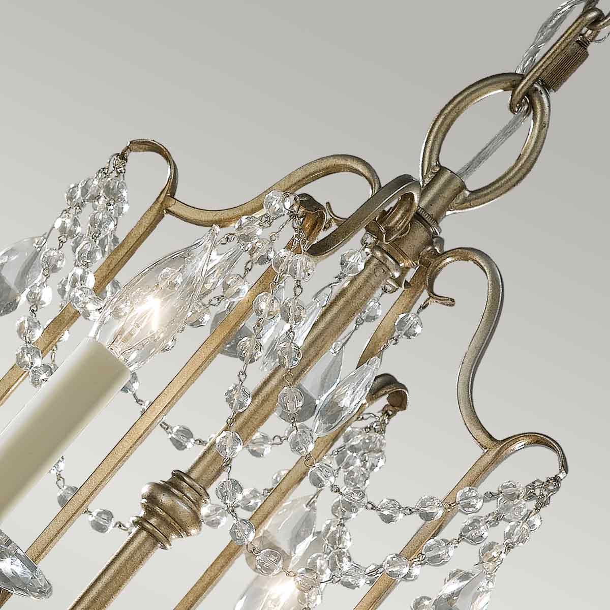 Maximus 4 Light Chandelier - Silver