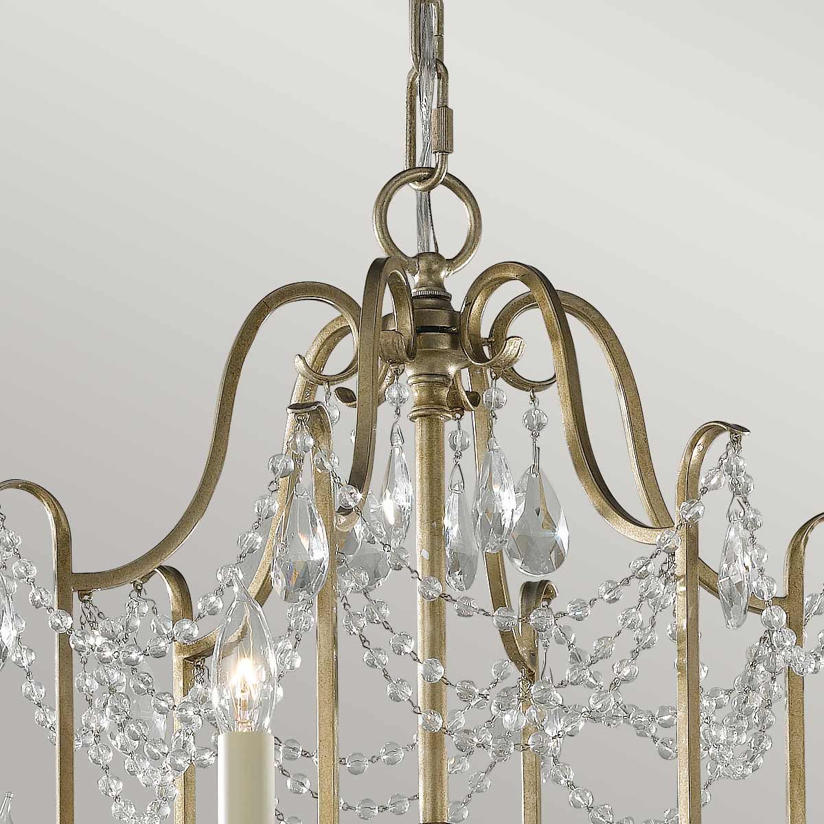 Maximus 6 Light Chandelier - Silver