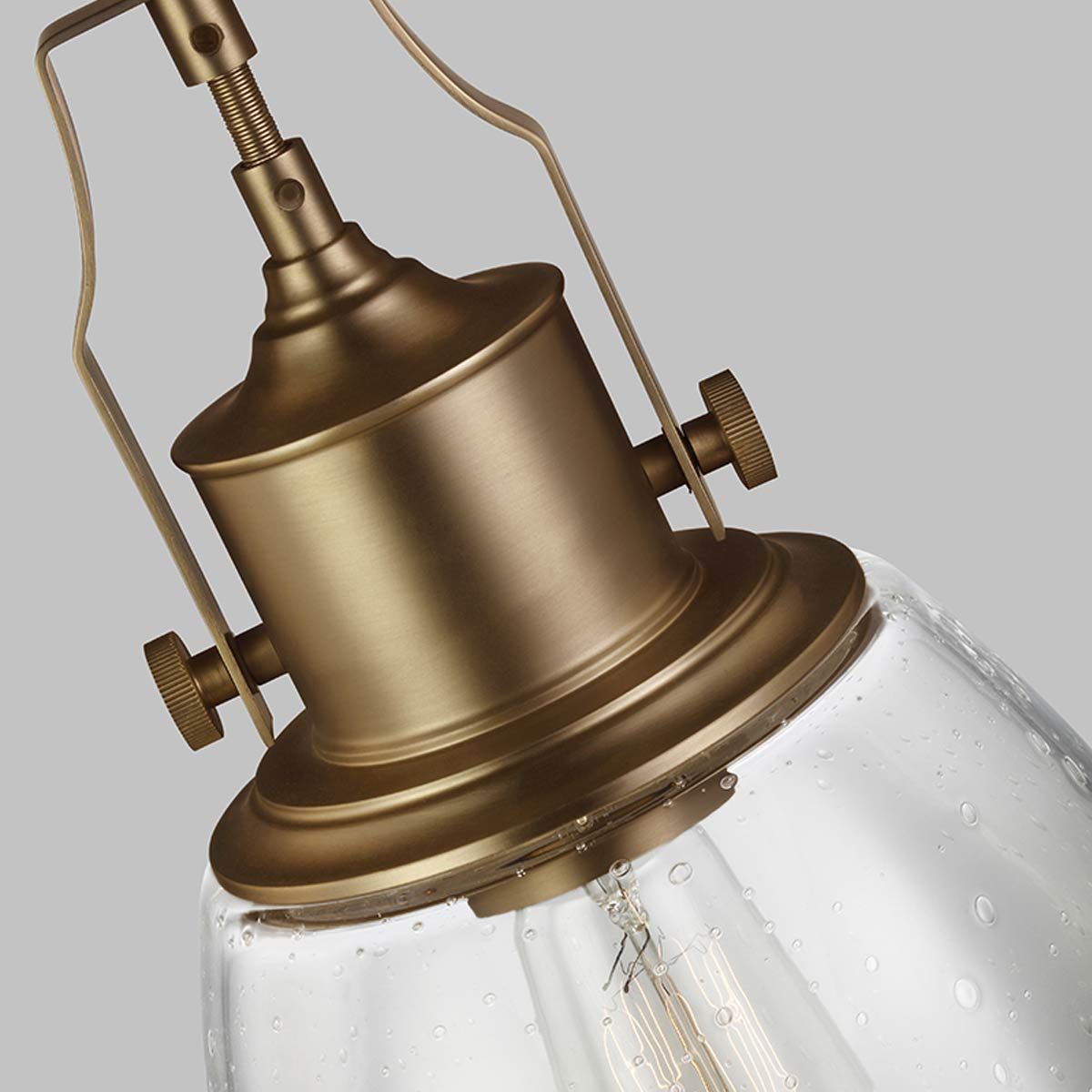 Vertigo Single Medium Pendant Light - Brass