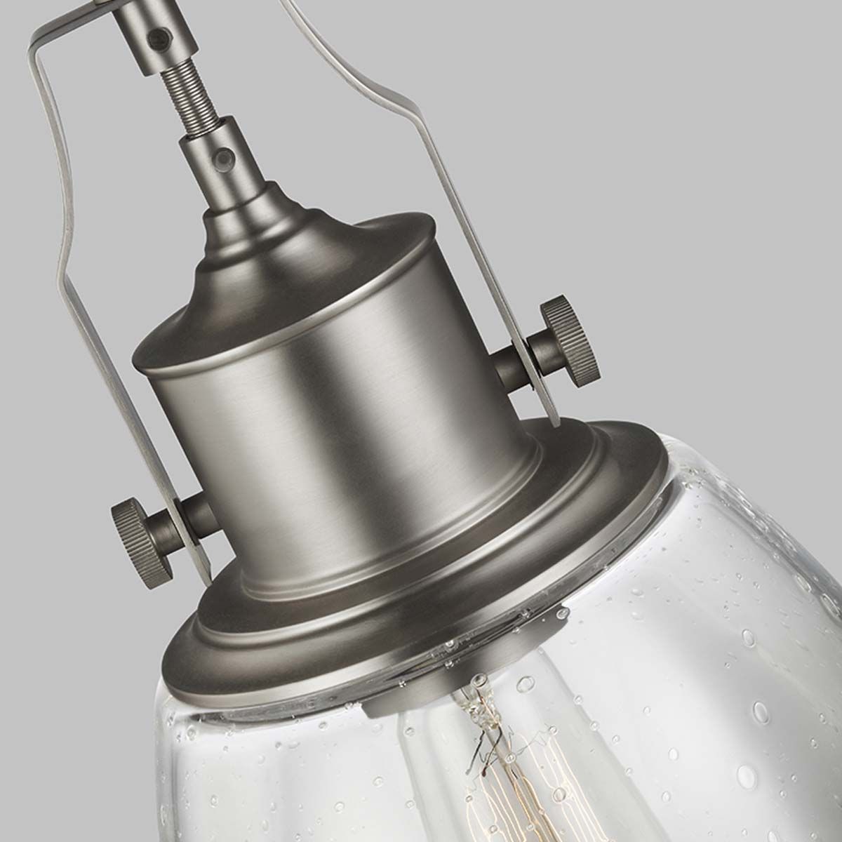 Vertigo Single Medium Pendant Light - Nickel