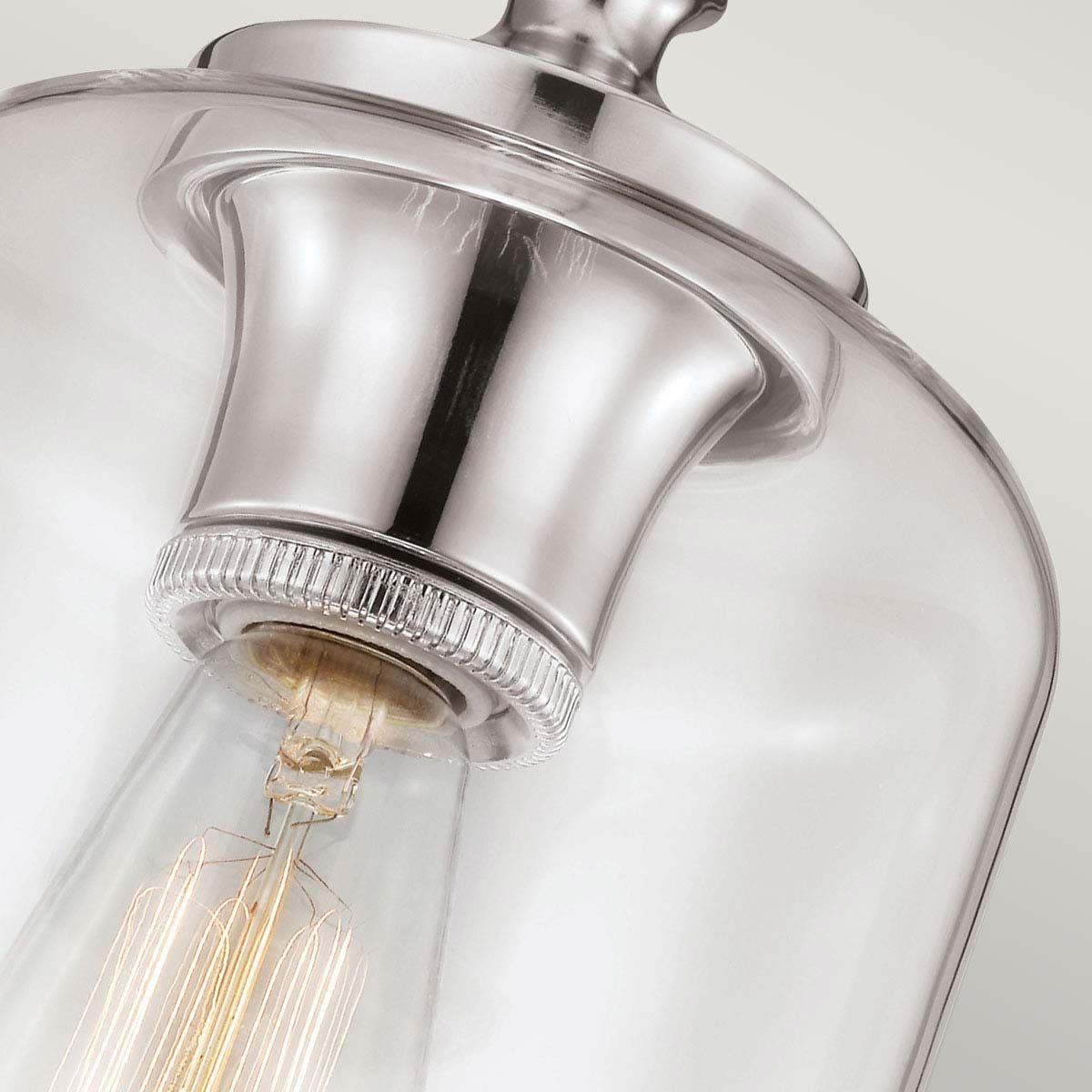 Miller Single Pendant Light - Polished Nickel