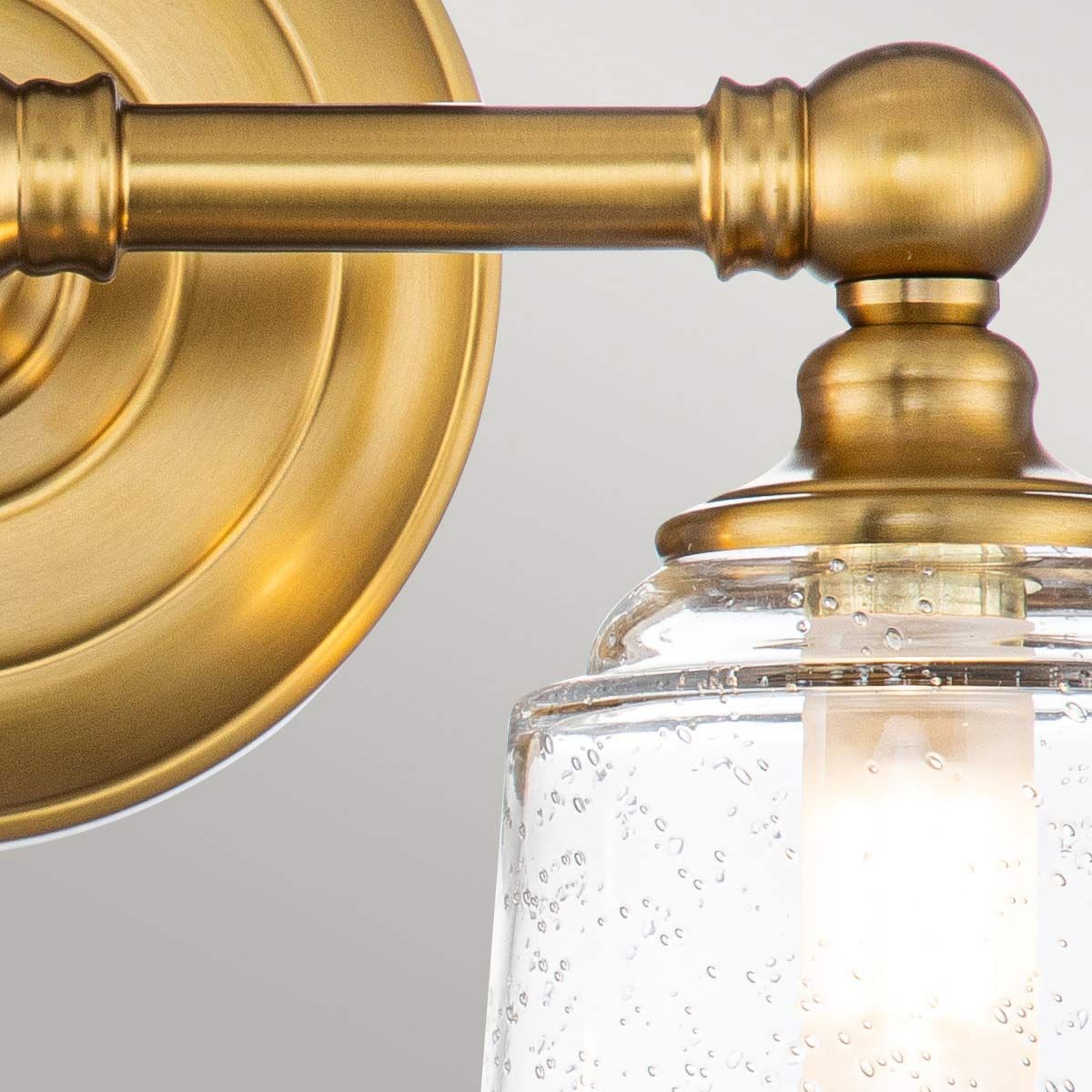 Huguenot Lake Double Wall Light - Brass