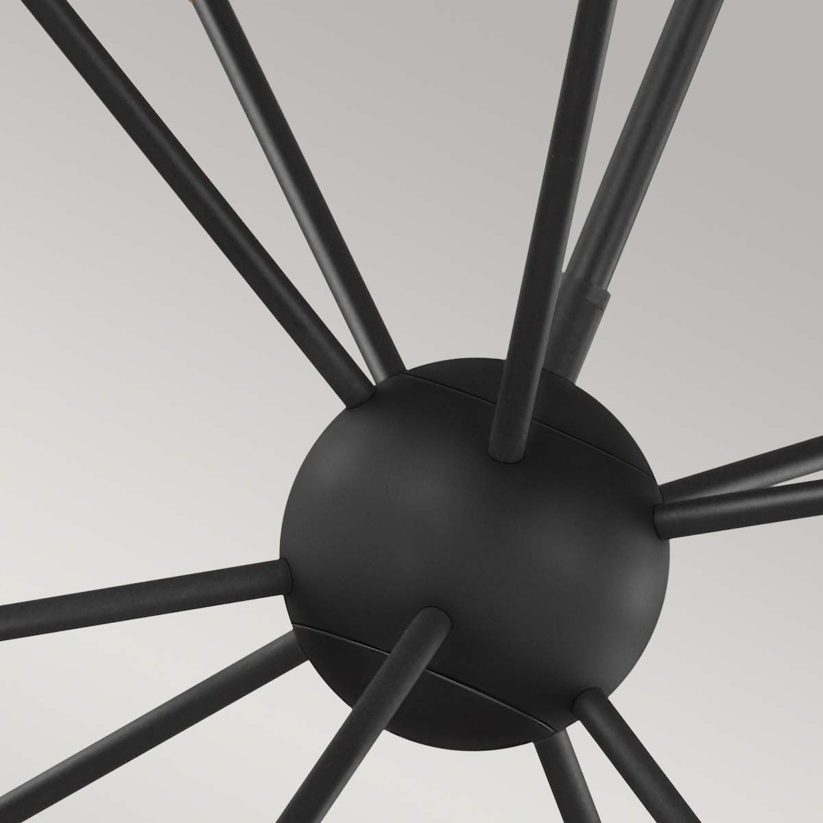 Neve 10 Light Chandelier - Black