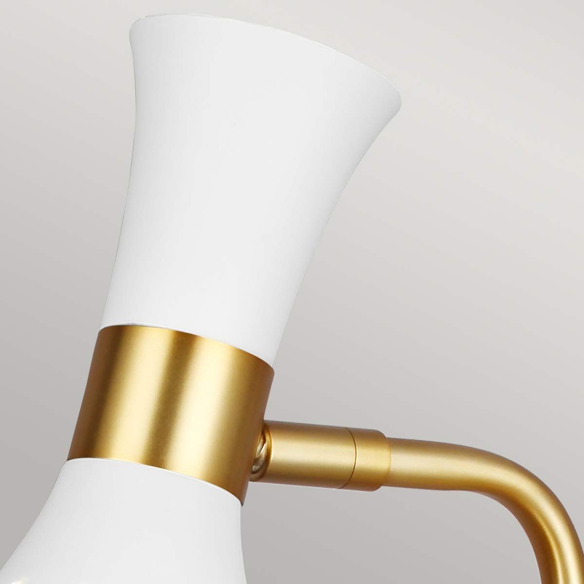 Carnaby Table Lamp - White & Brass