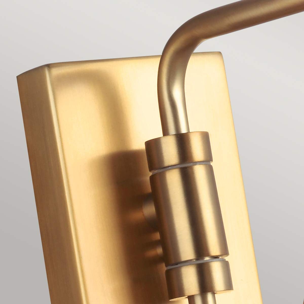 Carnaby Single Wall Light - White & Brass