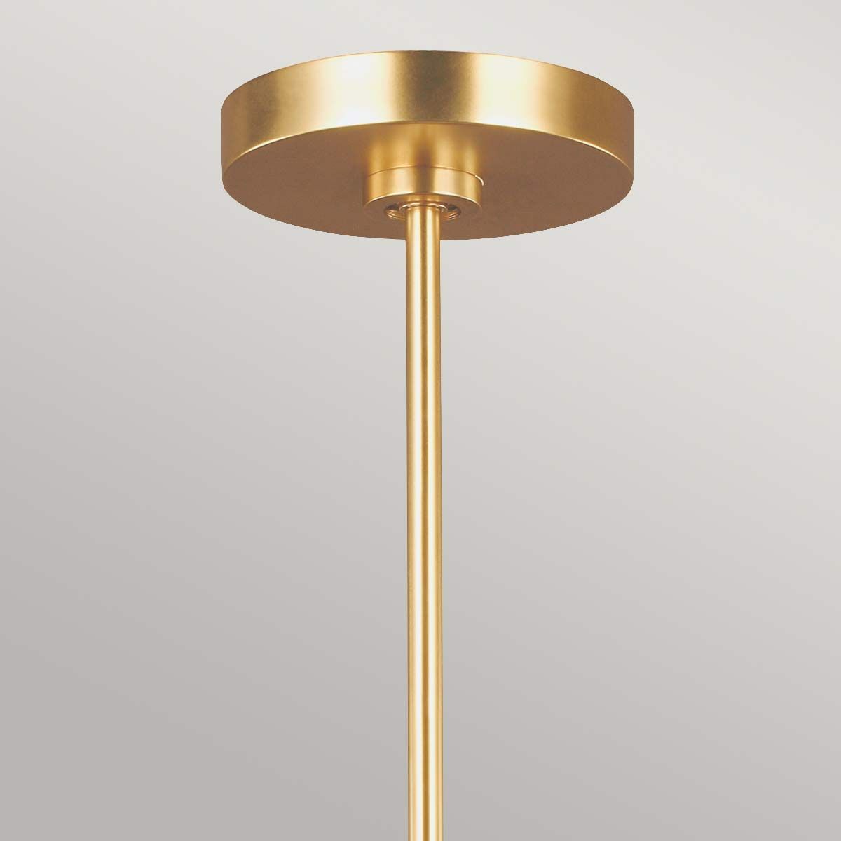 Carnaby 5 Light Chandelier - White & Brass