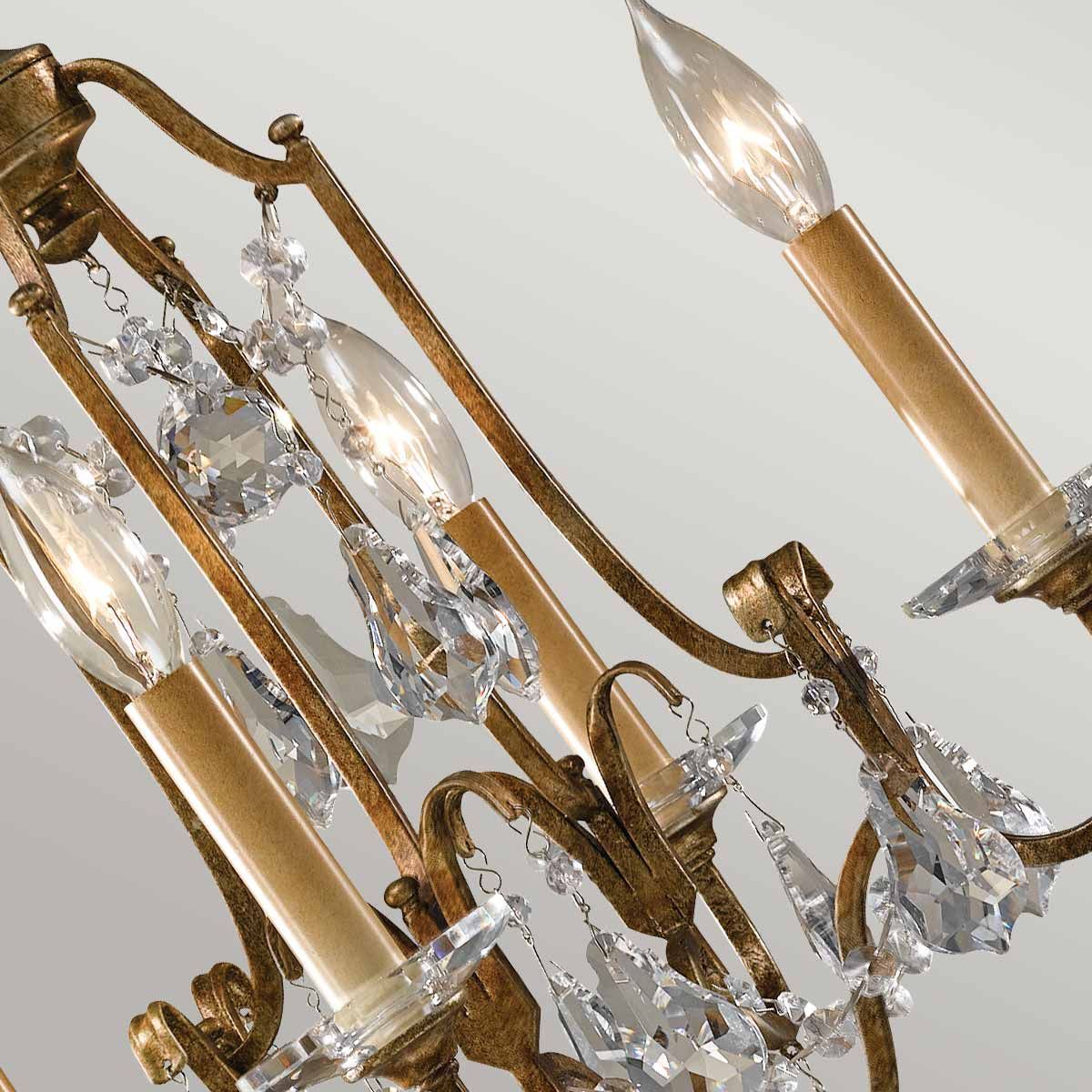 Marette 4 Light Chandelier - Bronze