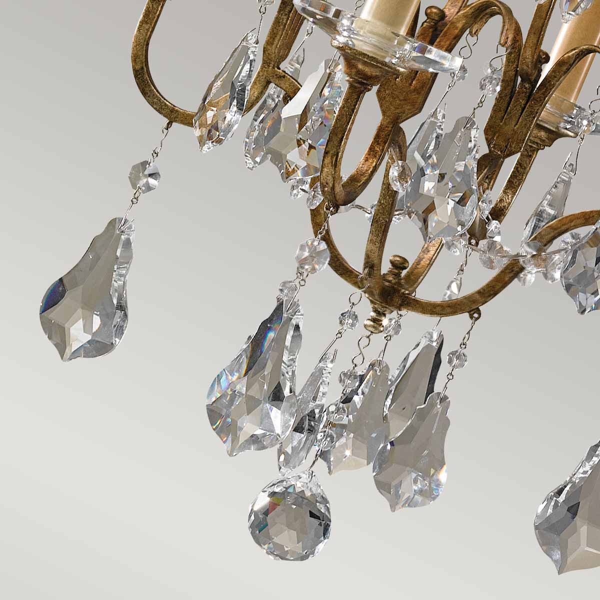 Marette 4 Light Chandelier - Bronze