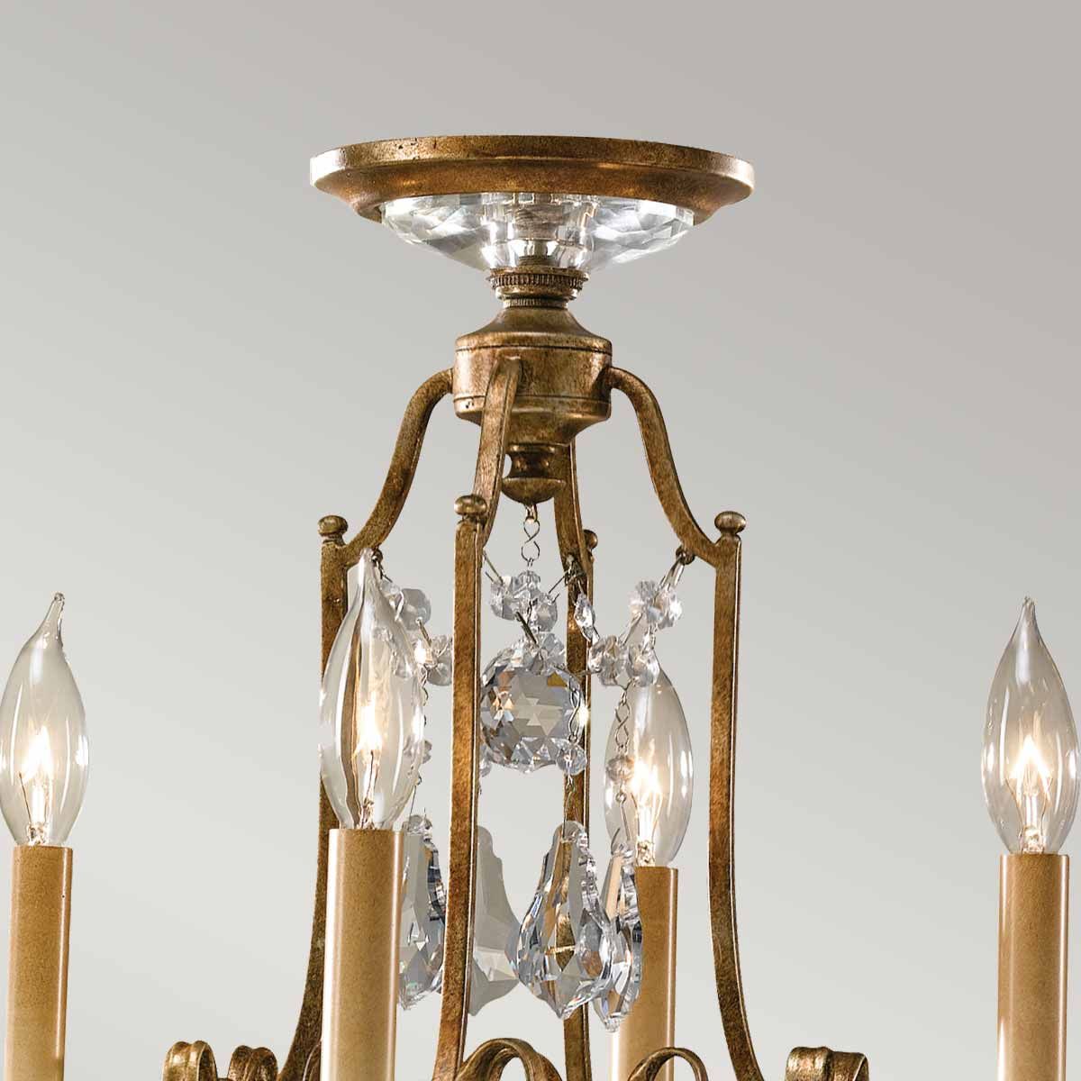 Marette 4 Light Chandelier - Bronze