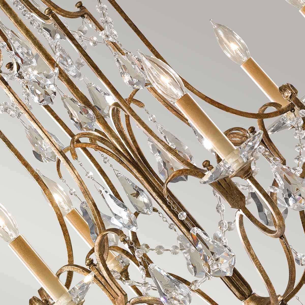 Marette 6 Light Chandelier - Bronze