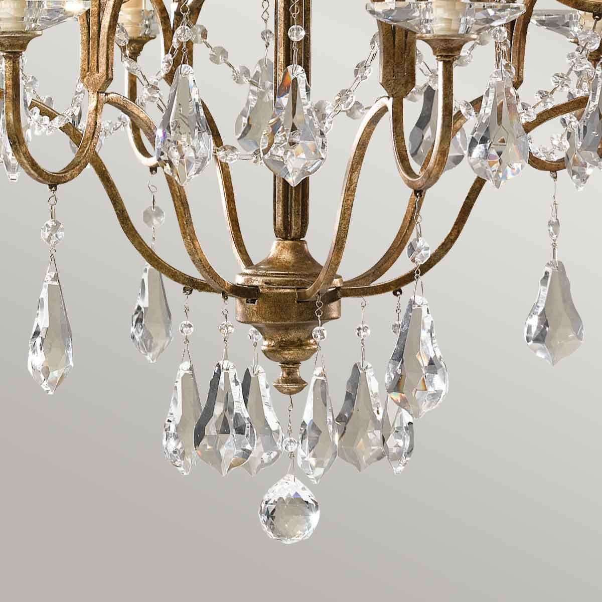 Marette 6 Light Chandelier - Bronze