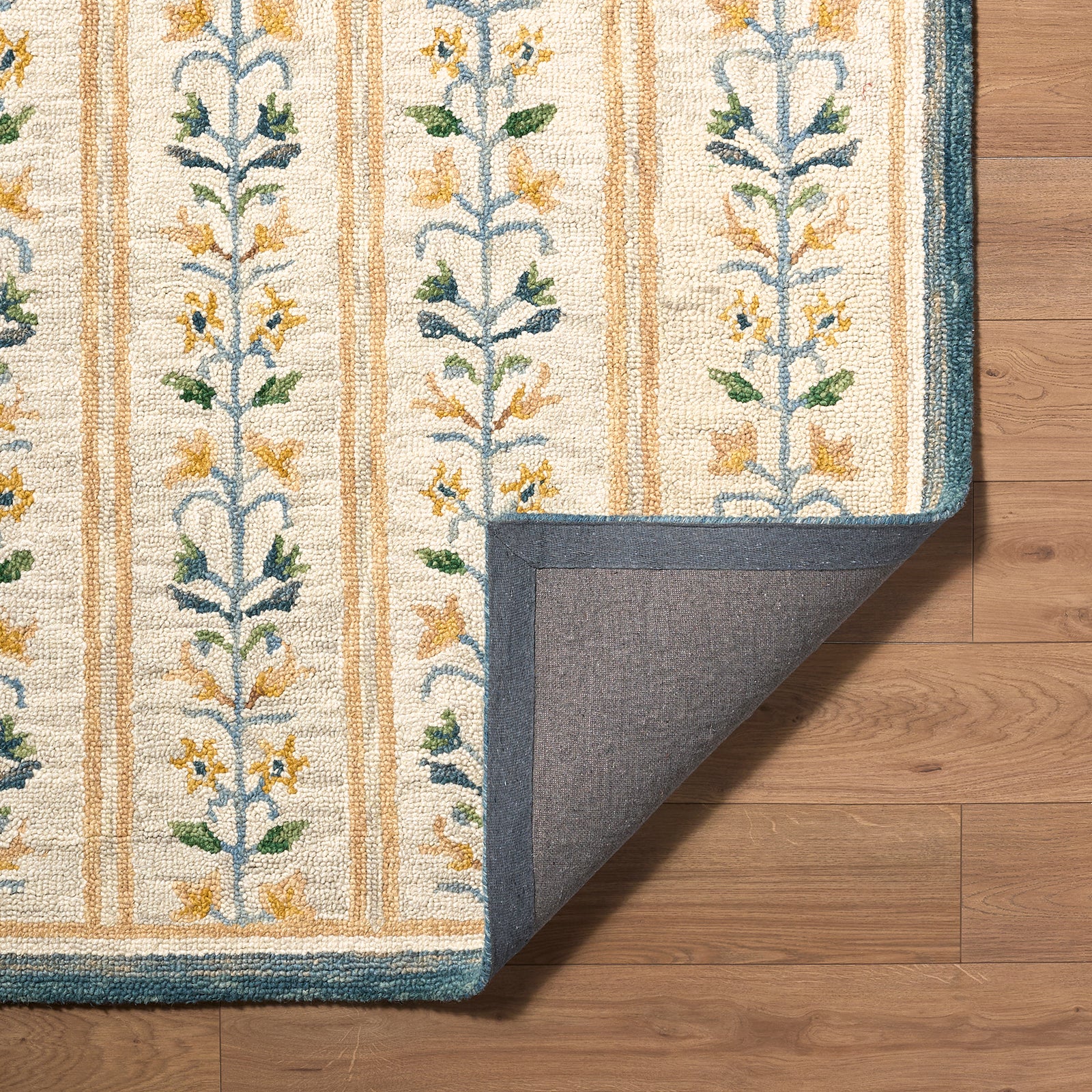 Fairfax Global Wool Global Beige & Ivory Rug 153x219cm - folded detail