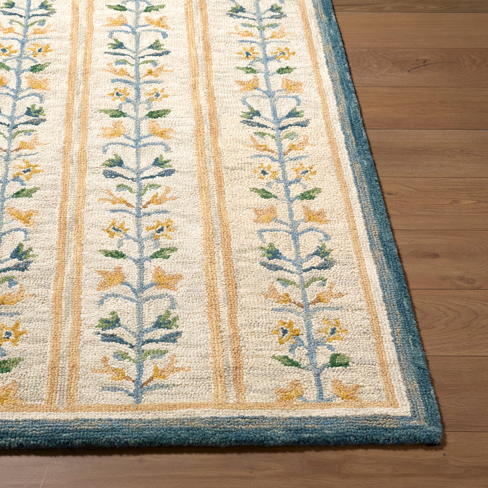 Fairfax Global Wool Global Beige & Ivory Rug 153x219cm - reverse roll detail