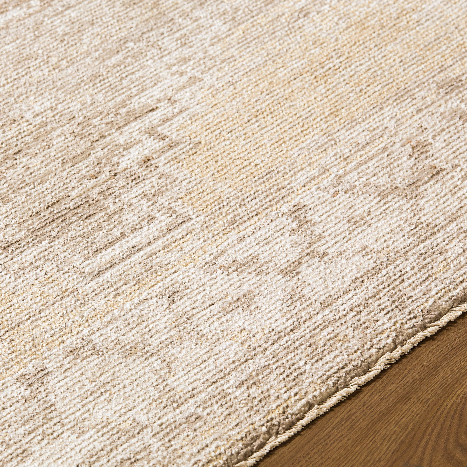 Fifth Avenue Vintage Traditional Boho Fringe Grey & Light Grey & Taupe Polypropylene & Polyester Rug 152x225cm - texture detail