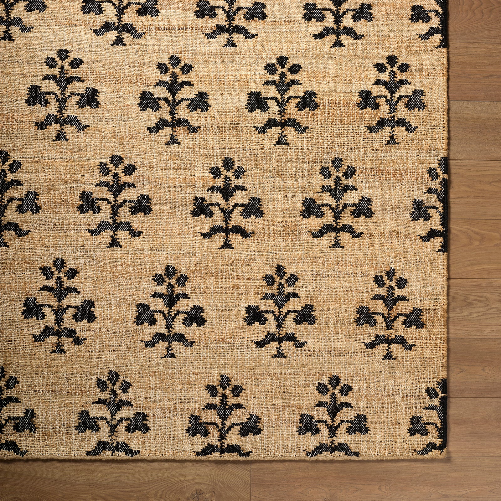 Fiorina Modern Jute Wool Modern Grey & Beige Rug 153x219cm - pile detail