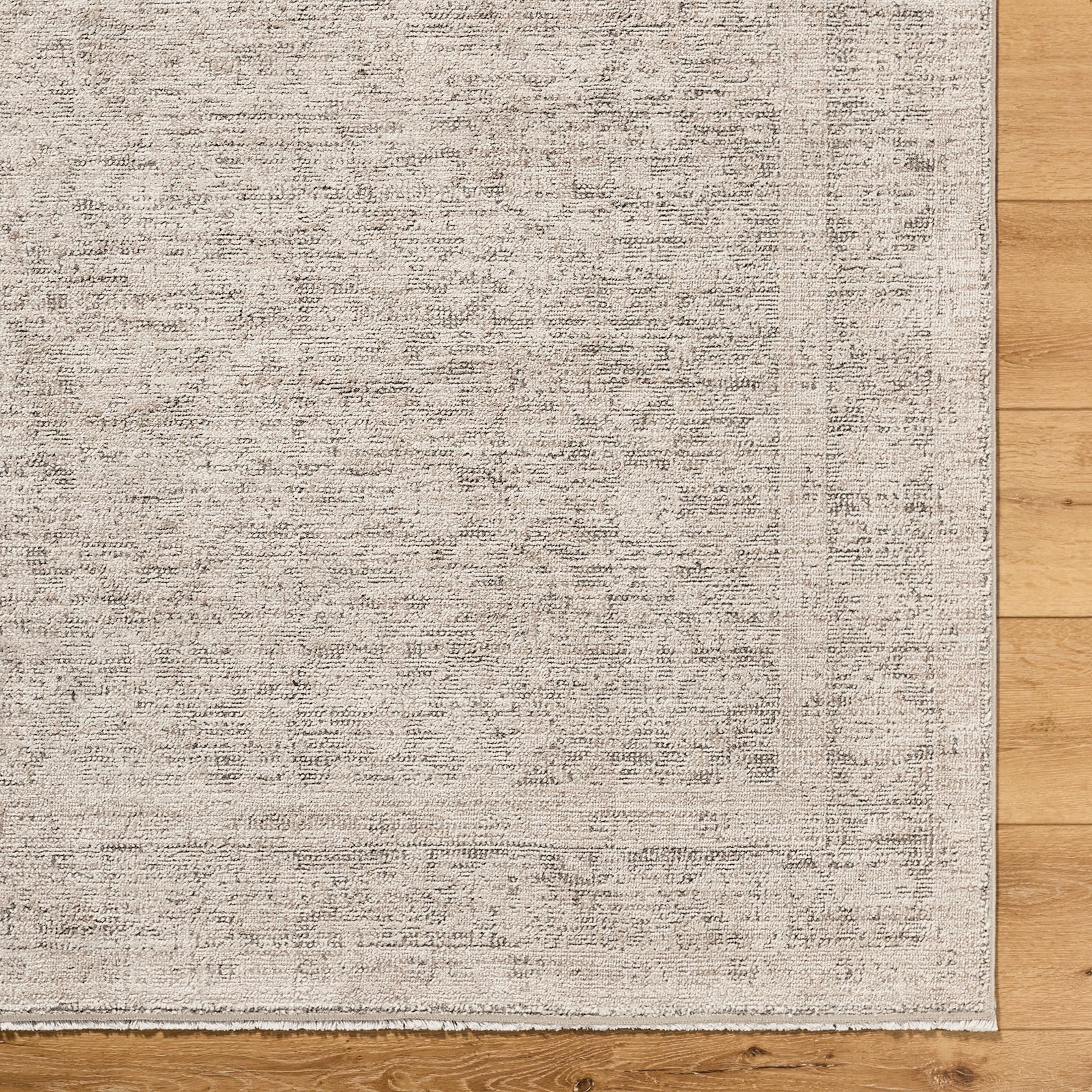 Maria Elena Galey Alix Vintage Traditional Vintage Boho Fringe Ivory & Medium Brown Polyester Rug 160x213cm - reverse roll detail