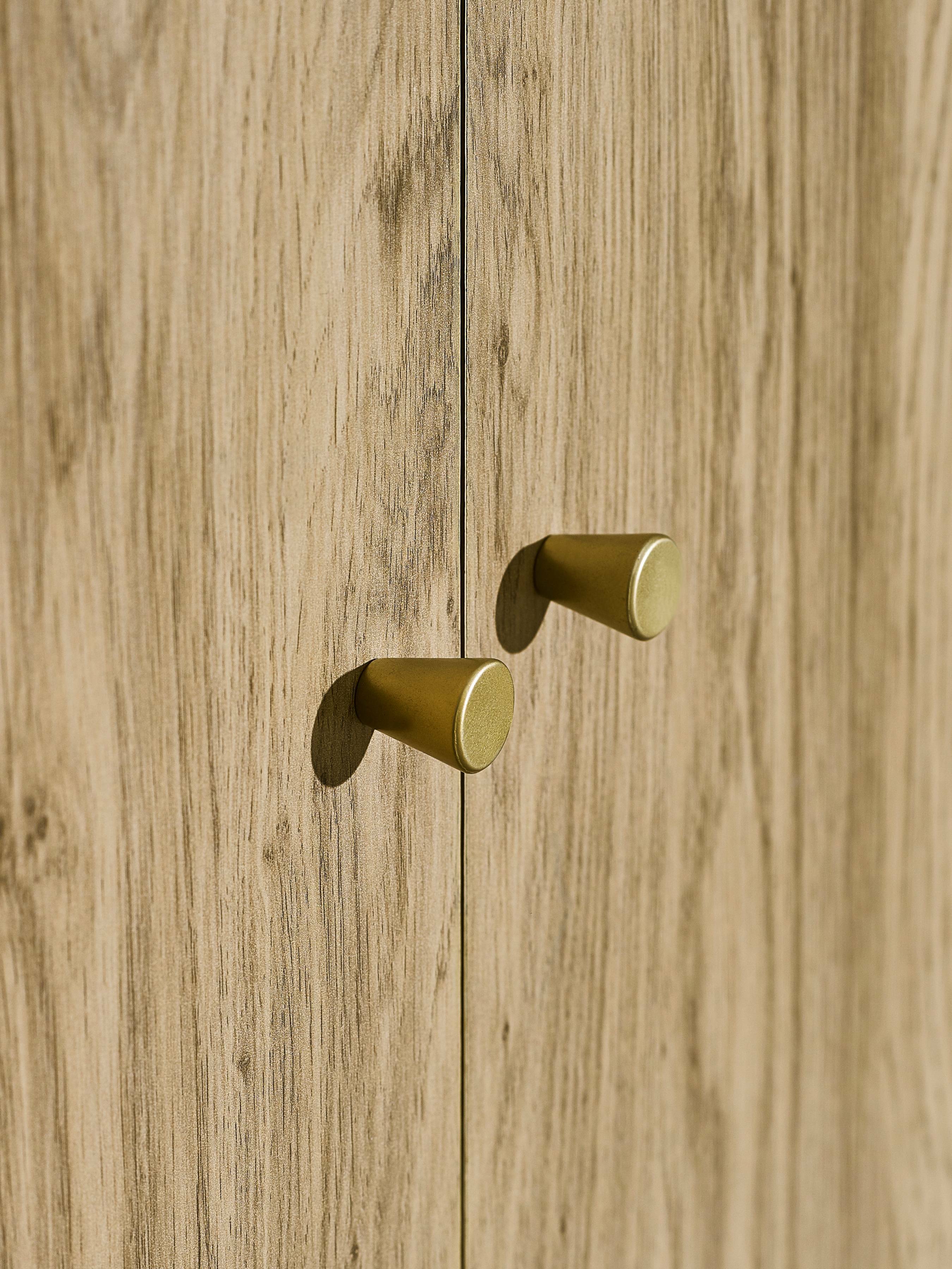 Boswell Oak Wood Double Wardrobe