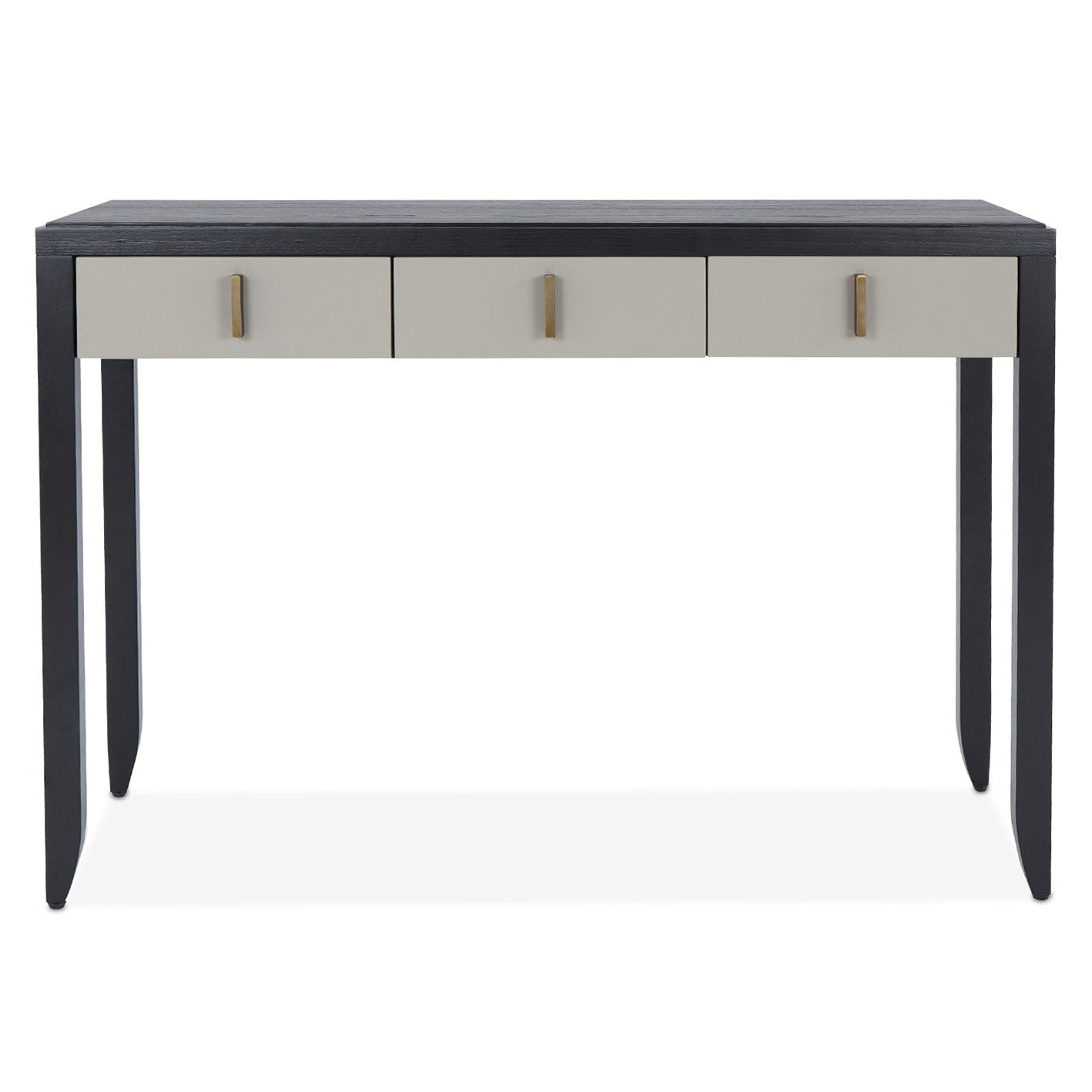 Garda Wenge & Taupe Faux Leather Dressing Table