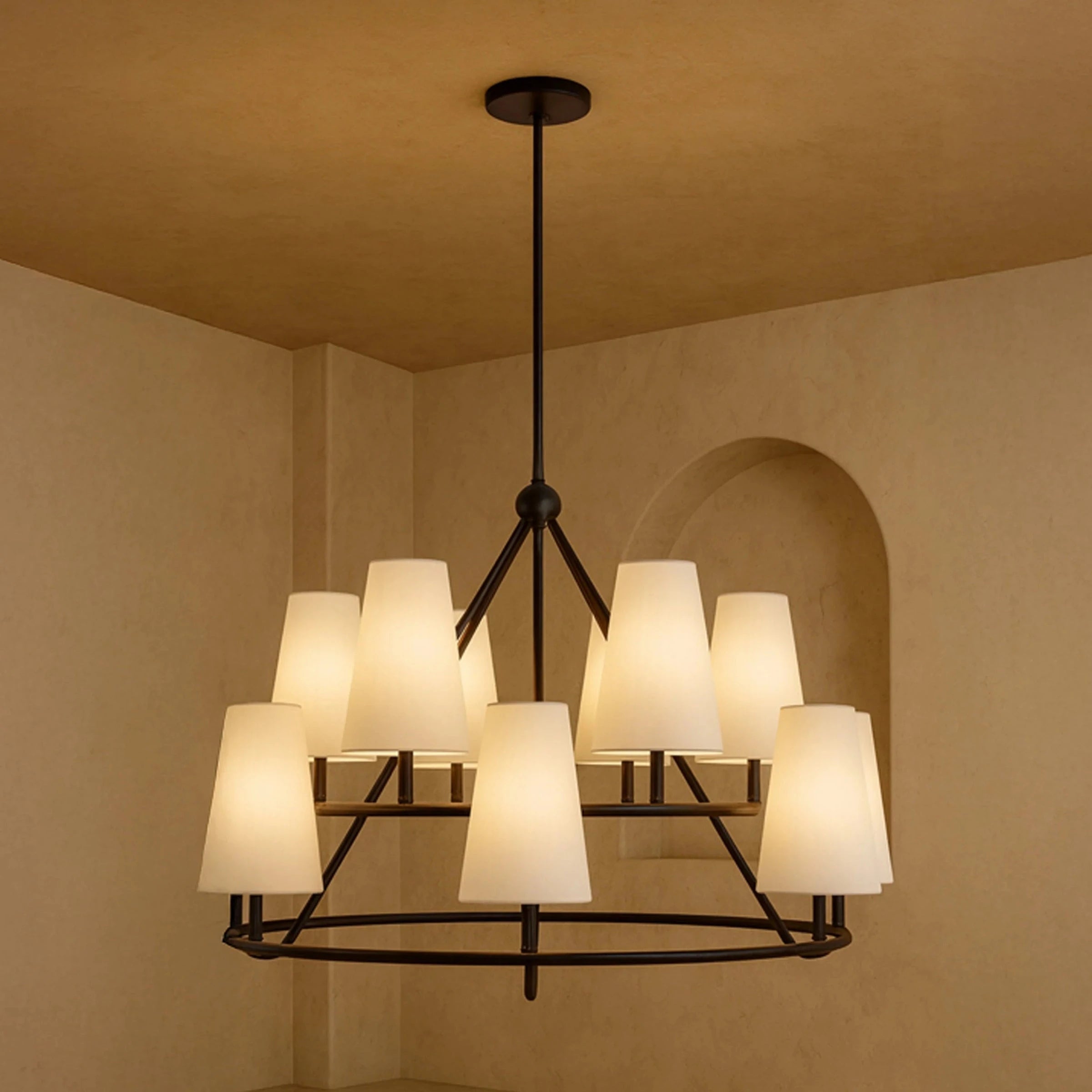 Gildan White & Black Chandelier