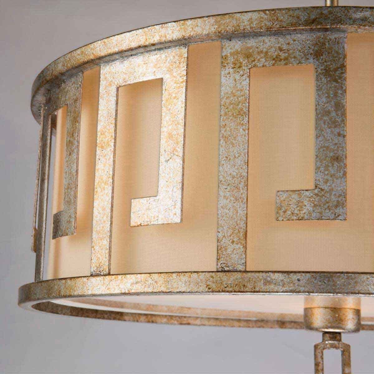 Marcus Triple Duo-Mount Large Pendant Light - Gold & Ivory