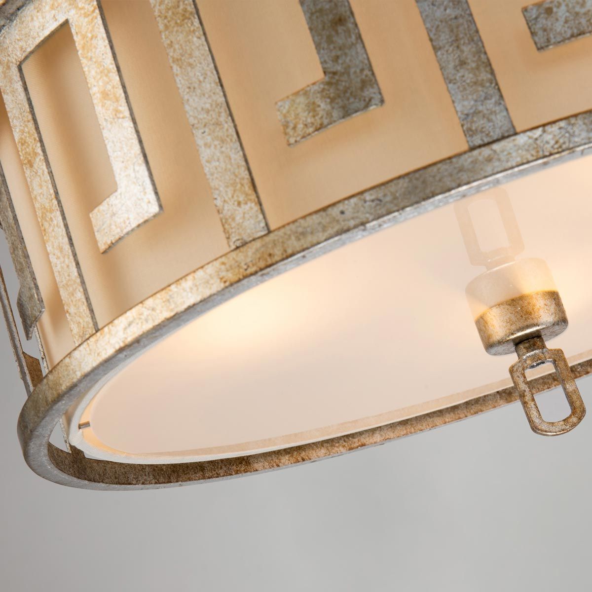 Marcus Triple Duo-Mount Large Pendant Light - Gold & Ivory