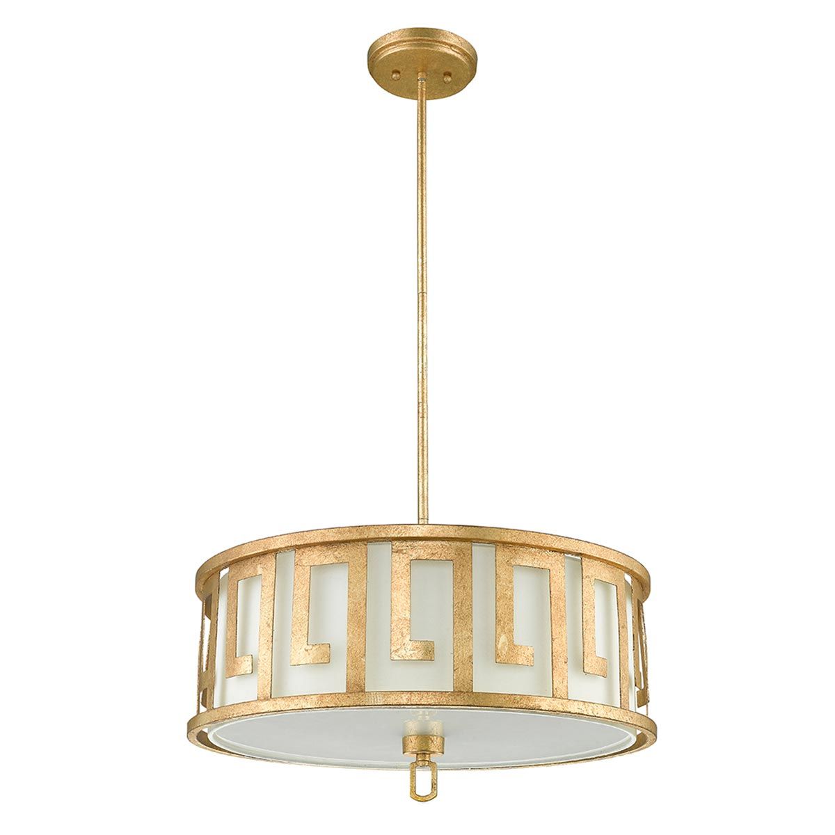 Marcus Triple Duo-Mount Large Pendant Light - Gold & Ivory