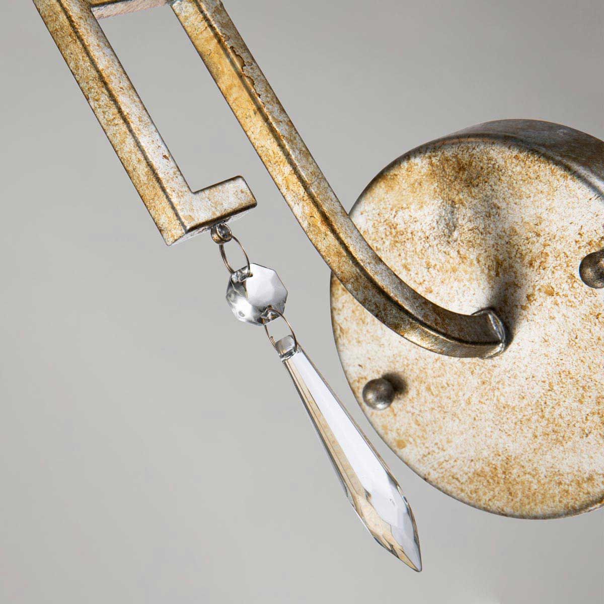 Marcus Single Wall Light - Gold & Ivory