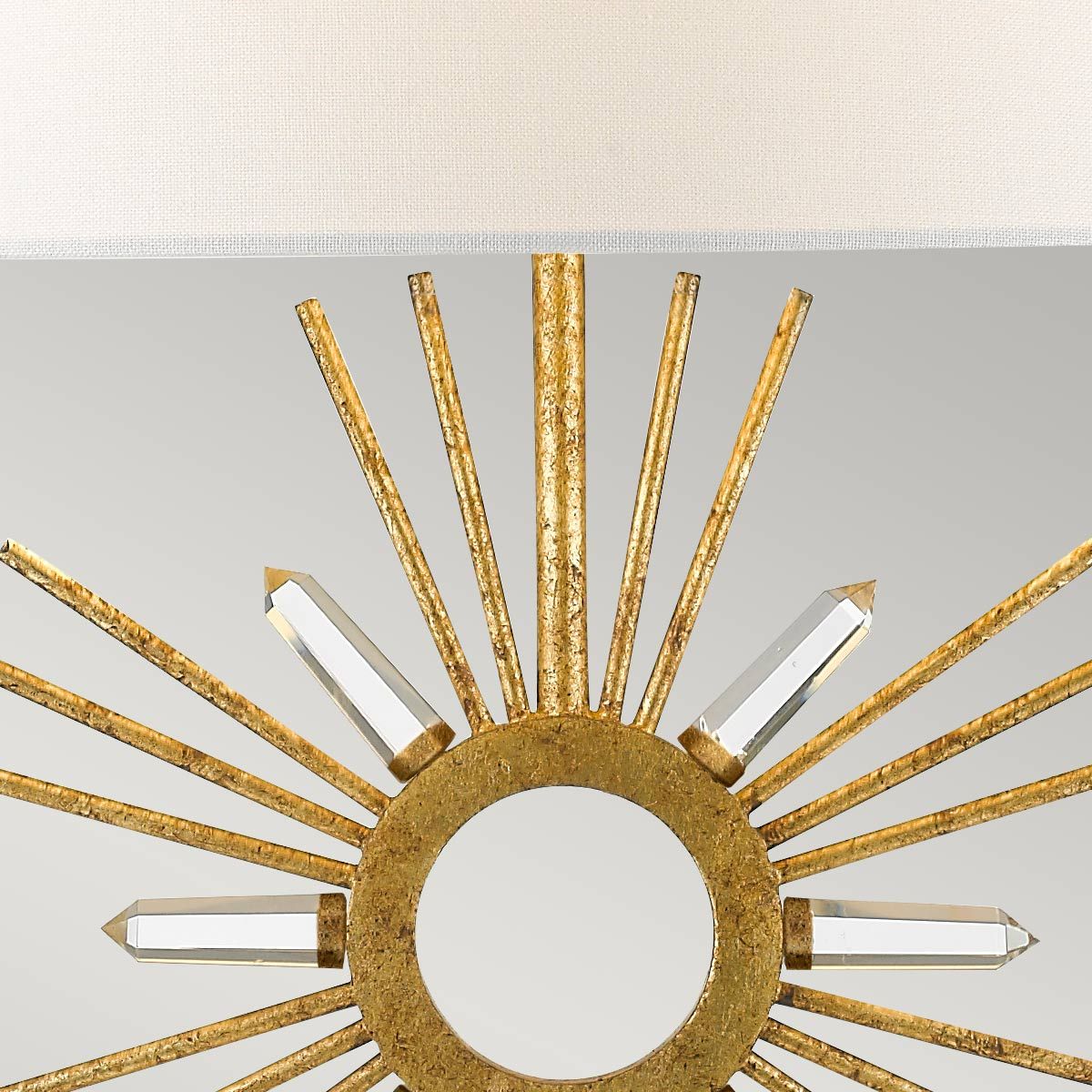 Sun King Sunburst Table Lamp - Gold