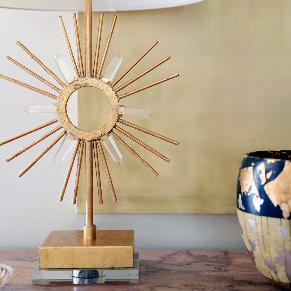 Sun King Sunburst Table Lamp - Gold