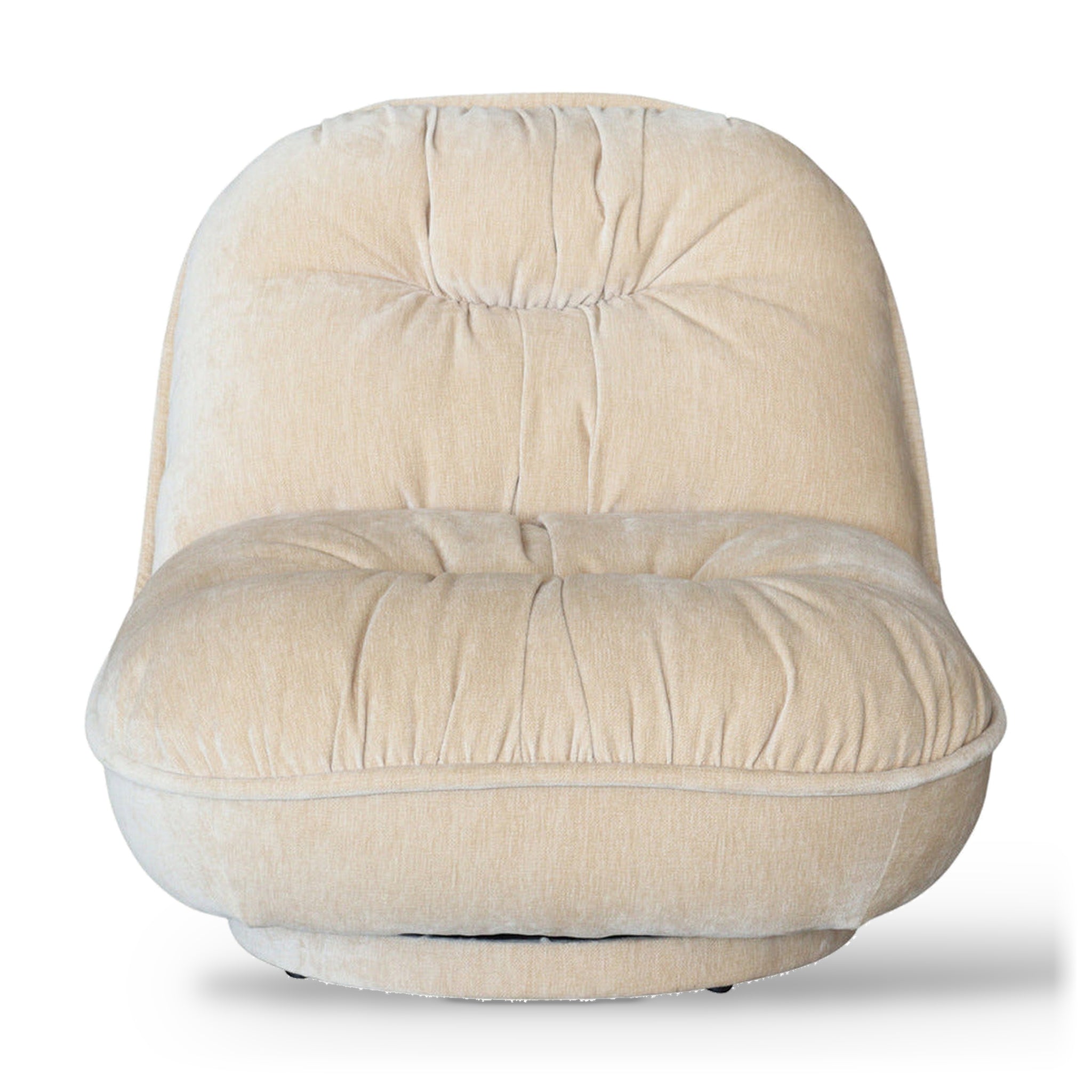 Gray Natural Swivel Chair front