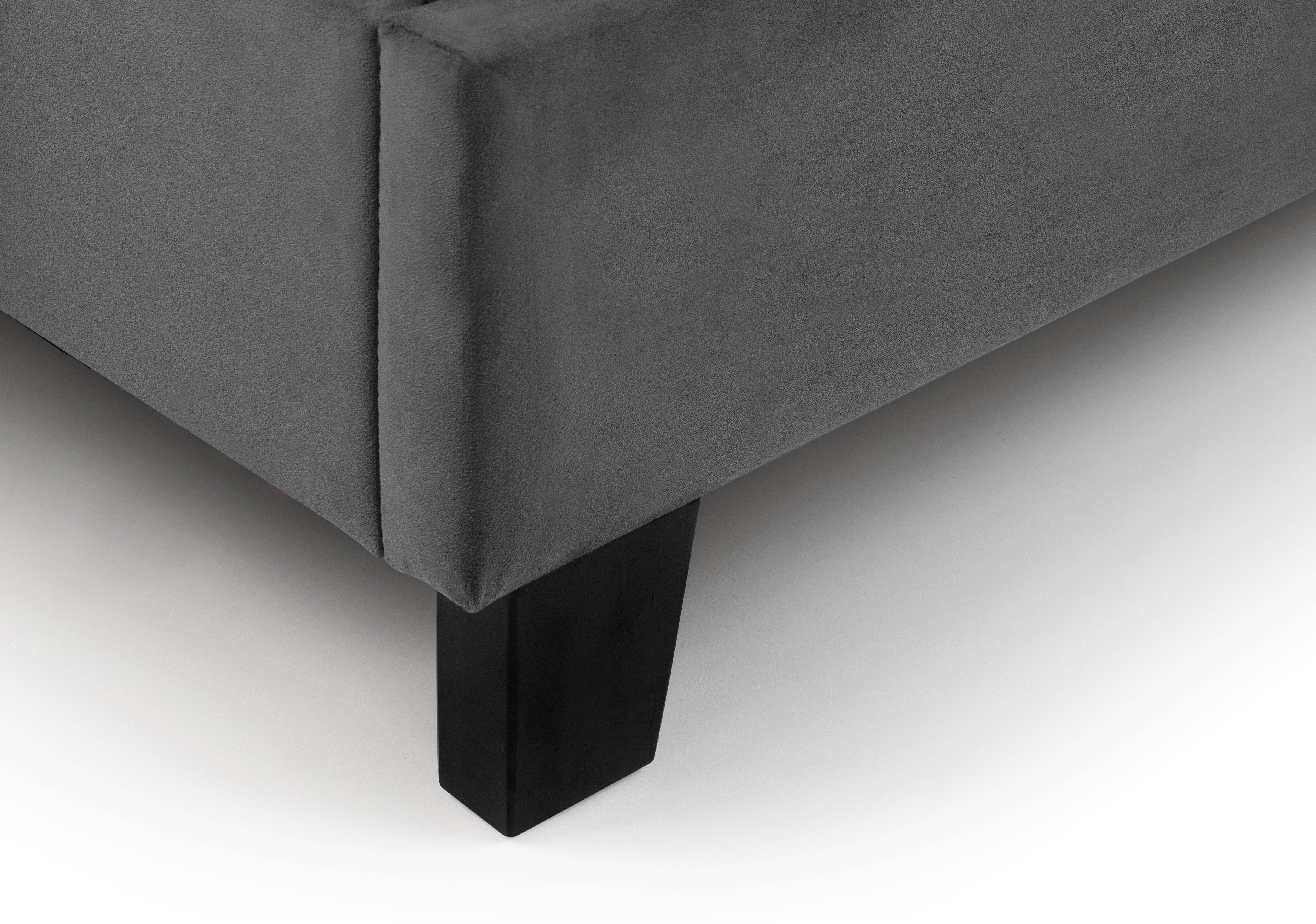 Mondello Grey Velvet King Bed