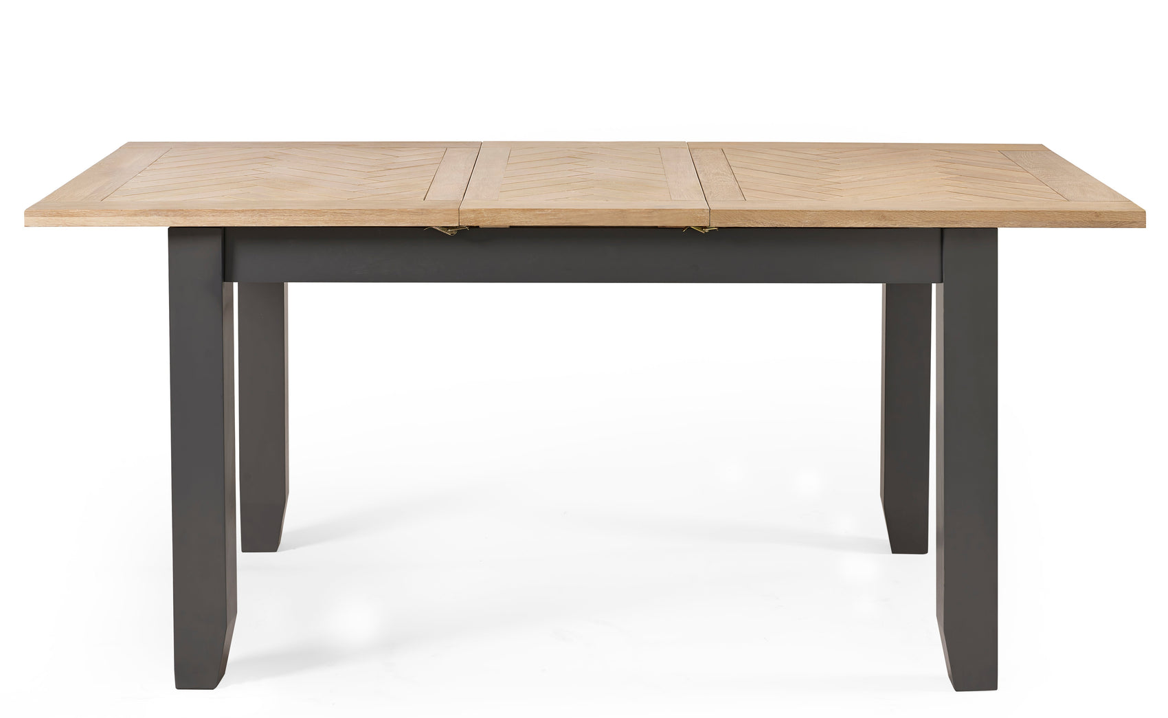 Sanderson Dark Grey Oak Wood Extending Dining Table