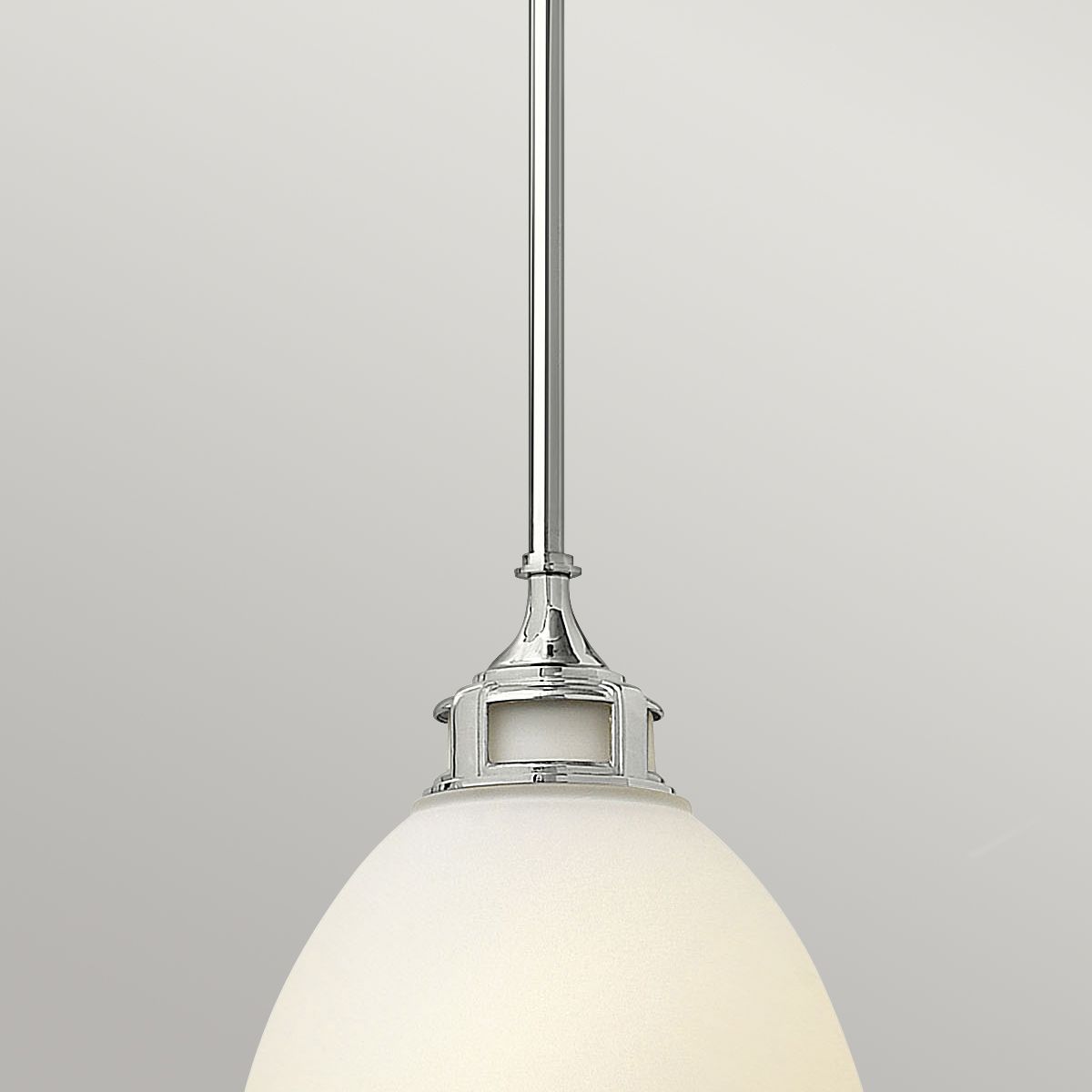 Yardley Single Medium Pendant Light - Chrome