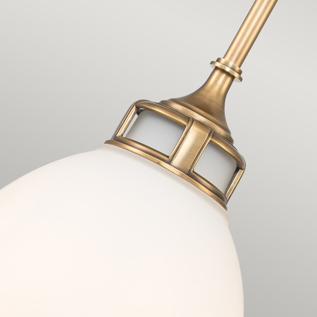 Yardley Single Medium Pendant Light - Brass