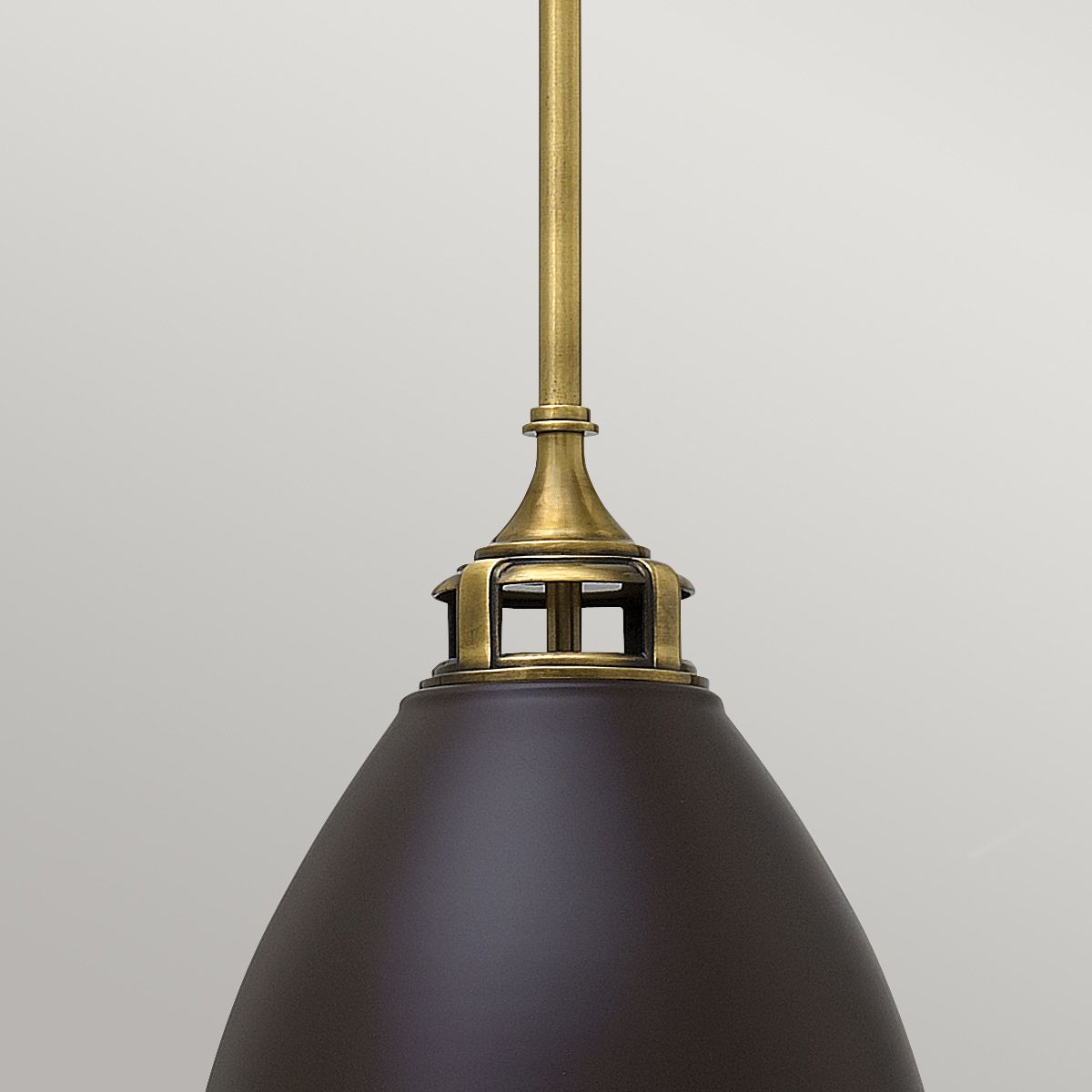 Yardley Single Medium Pendant Light - Bronze