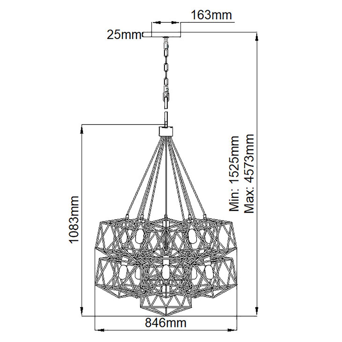 Loire 1Single Pendant Light Cluster