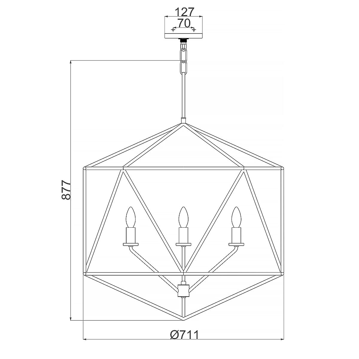 Loire 5 Light Pendant Light Chandelier
