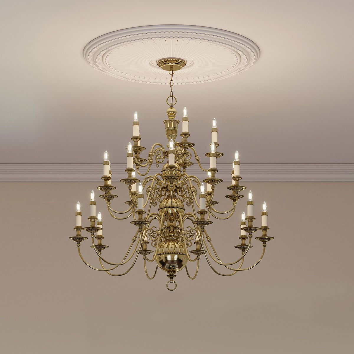 Juniper 25 Light Chandelier - Brass
