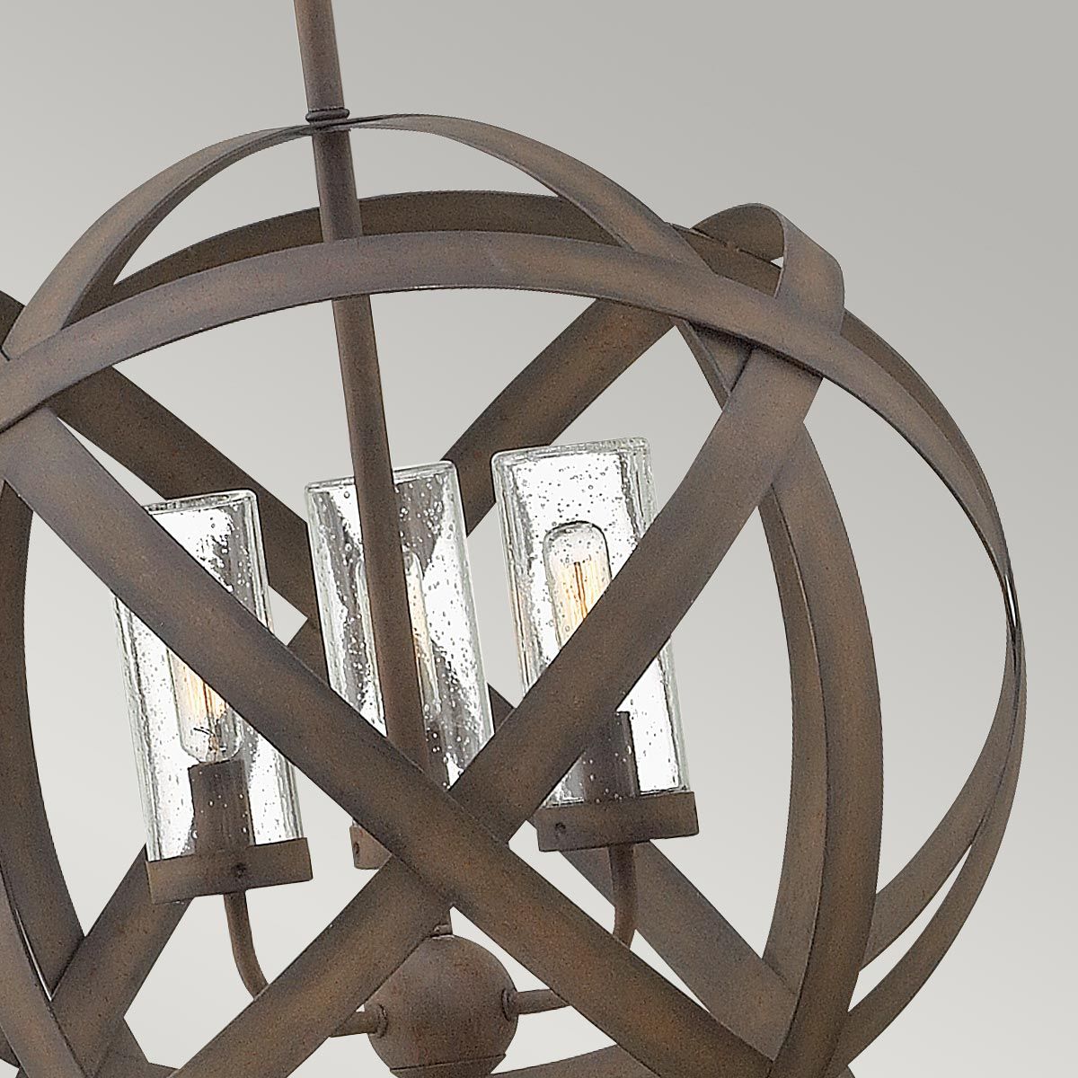 Jonah Triple Outdoor Chandelier - Vintage Iron