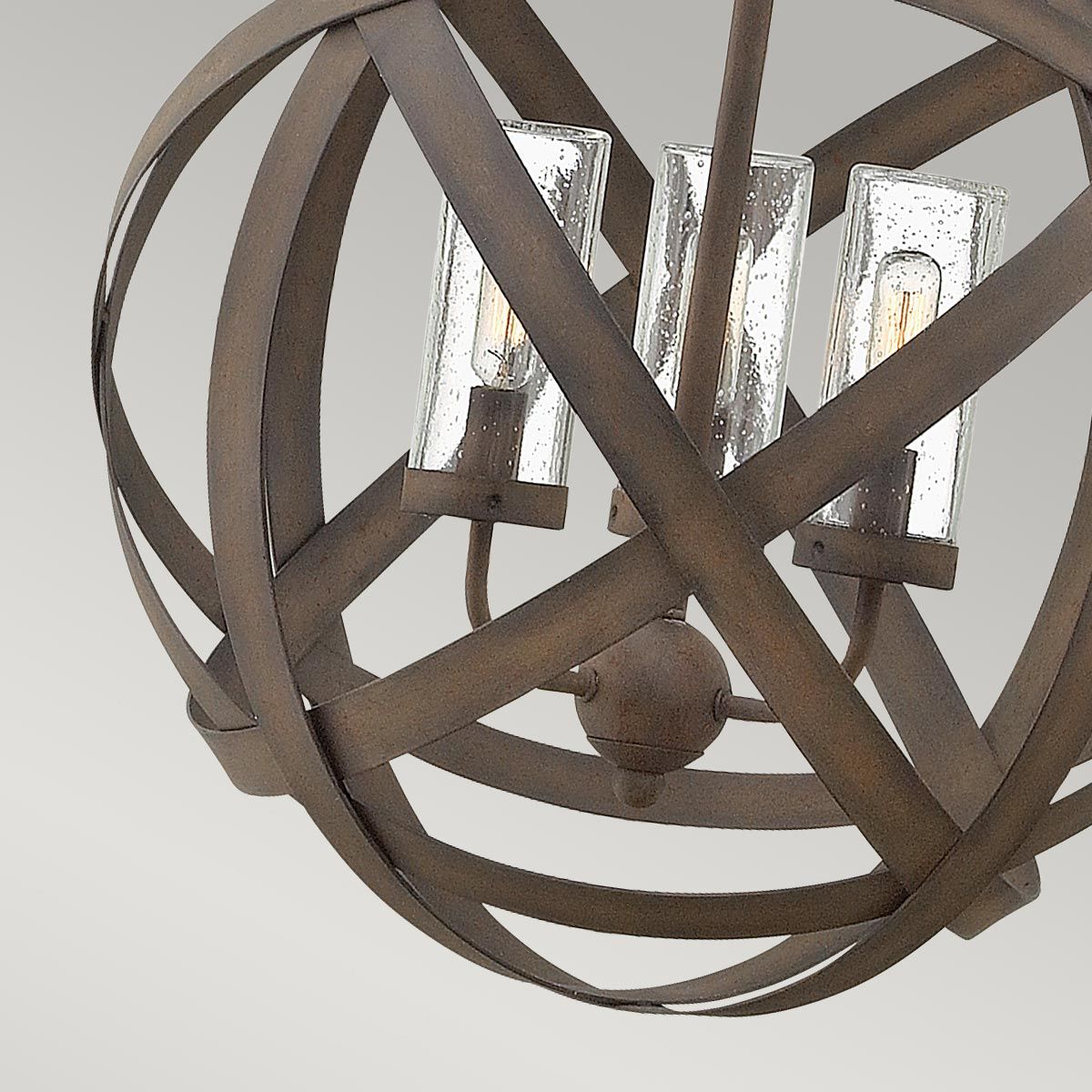 Jonah Triple Outdoor Chandelier - Vintage Iron