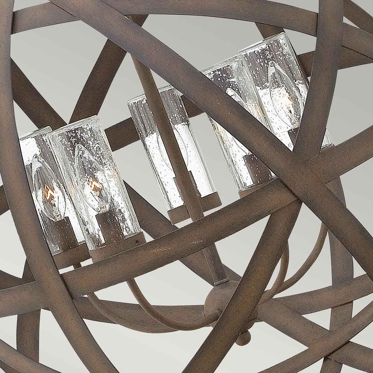 Jonah 5 Light Outdoor Chandelier - Vintage Iron