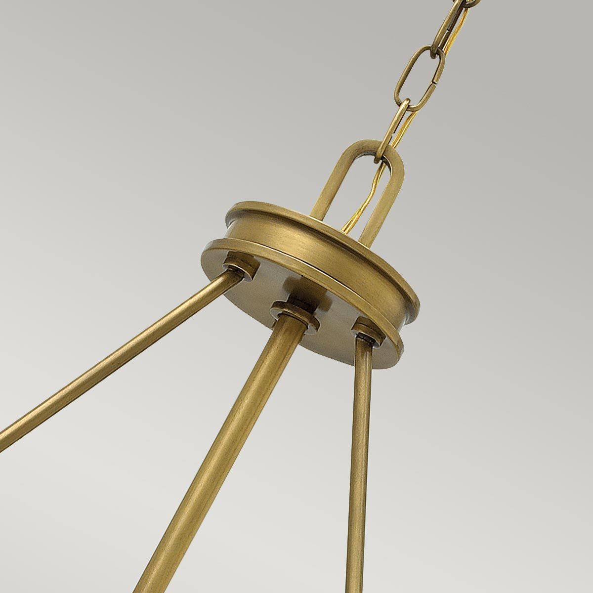 Hackney 4 Light Pendant Light - Brass