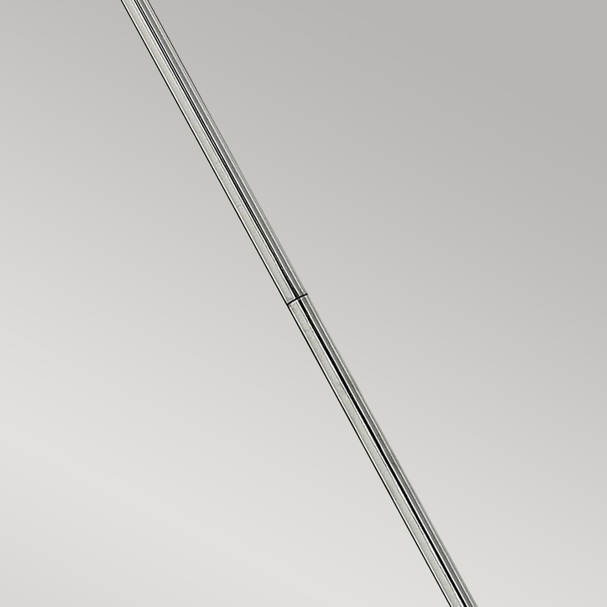 Harlow Single Clear Glass Pendant Light - Chrome