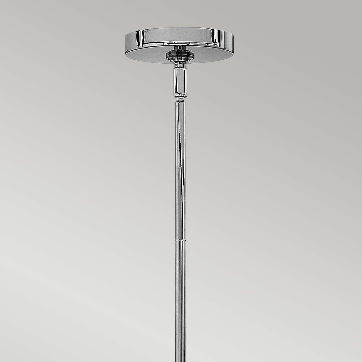 Harlow 4 Light Clear Glass Chandelier - Chrome