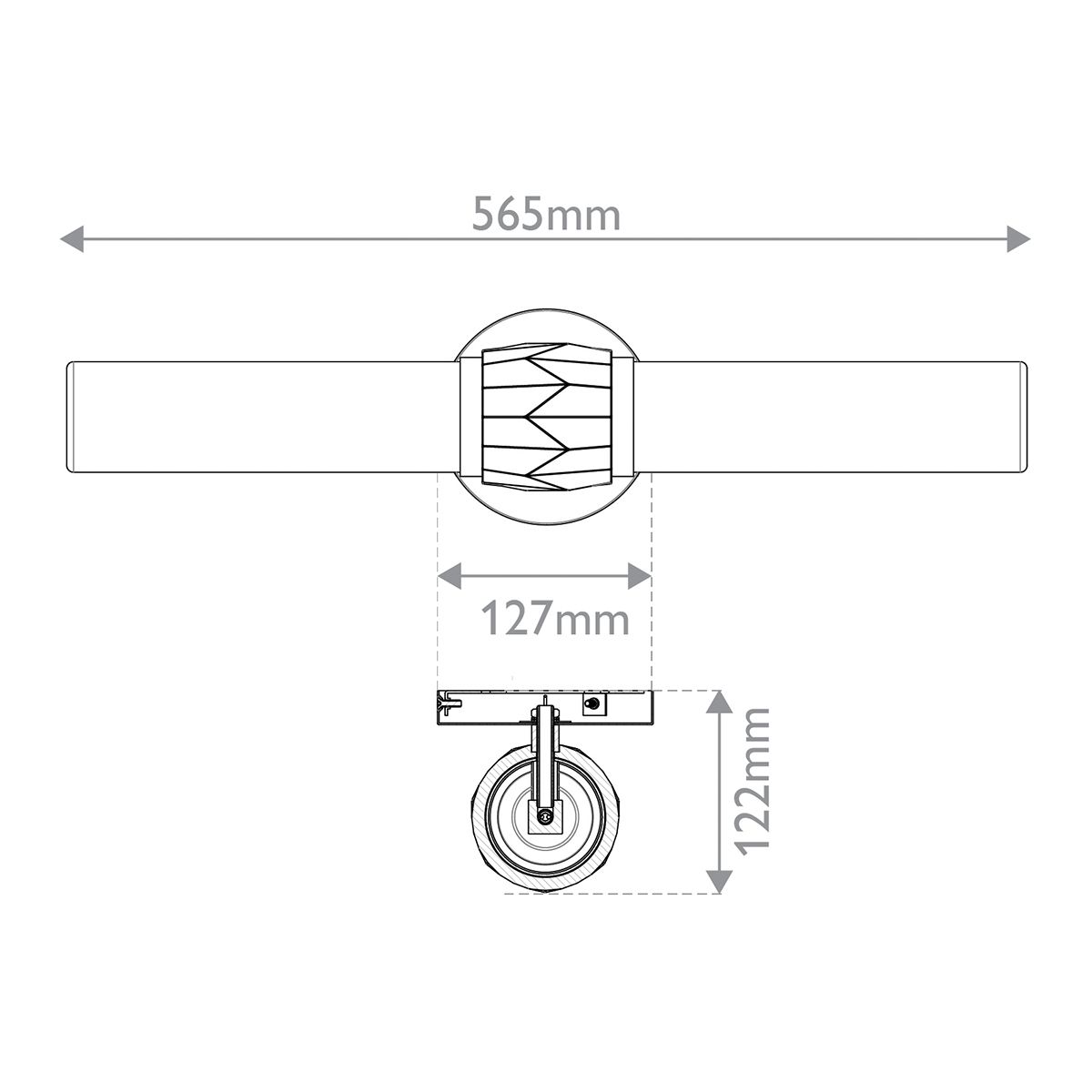 Clara Double Wall Light - Brass