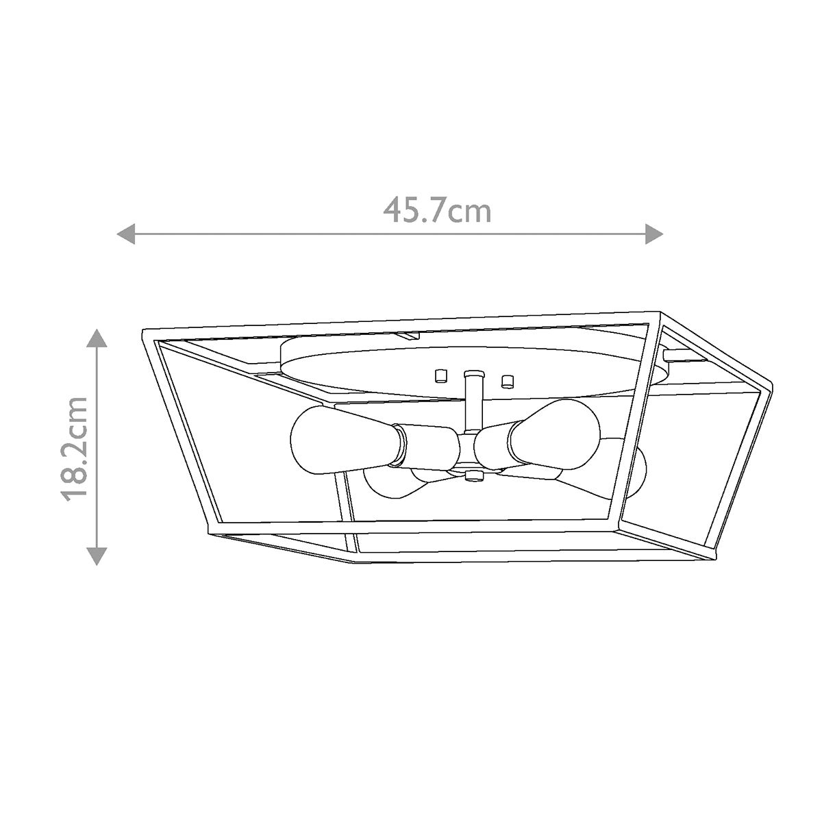 Murray 4 Light Flush Ceiling Light