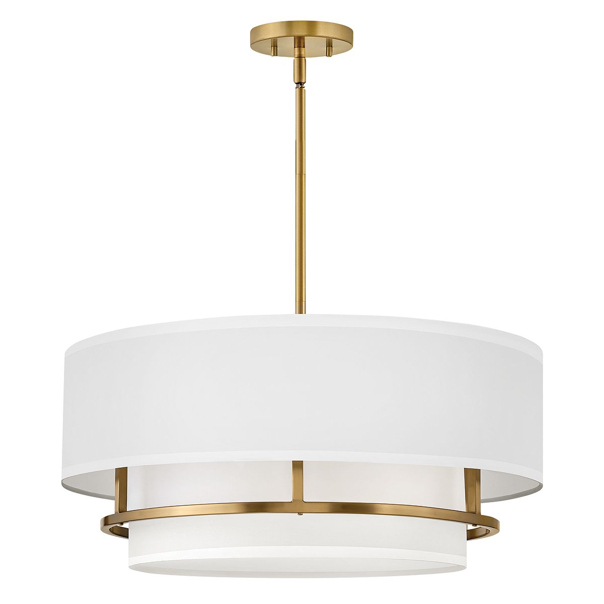 Yvette 4 Light Duo Mount - Lacquered Brass