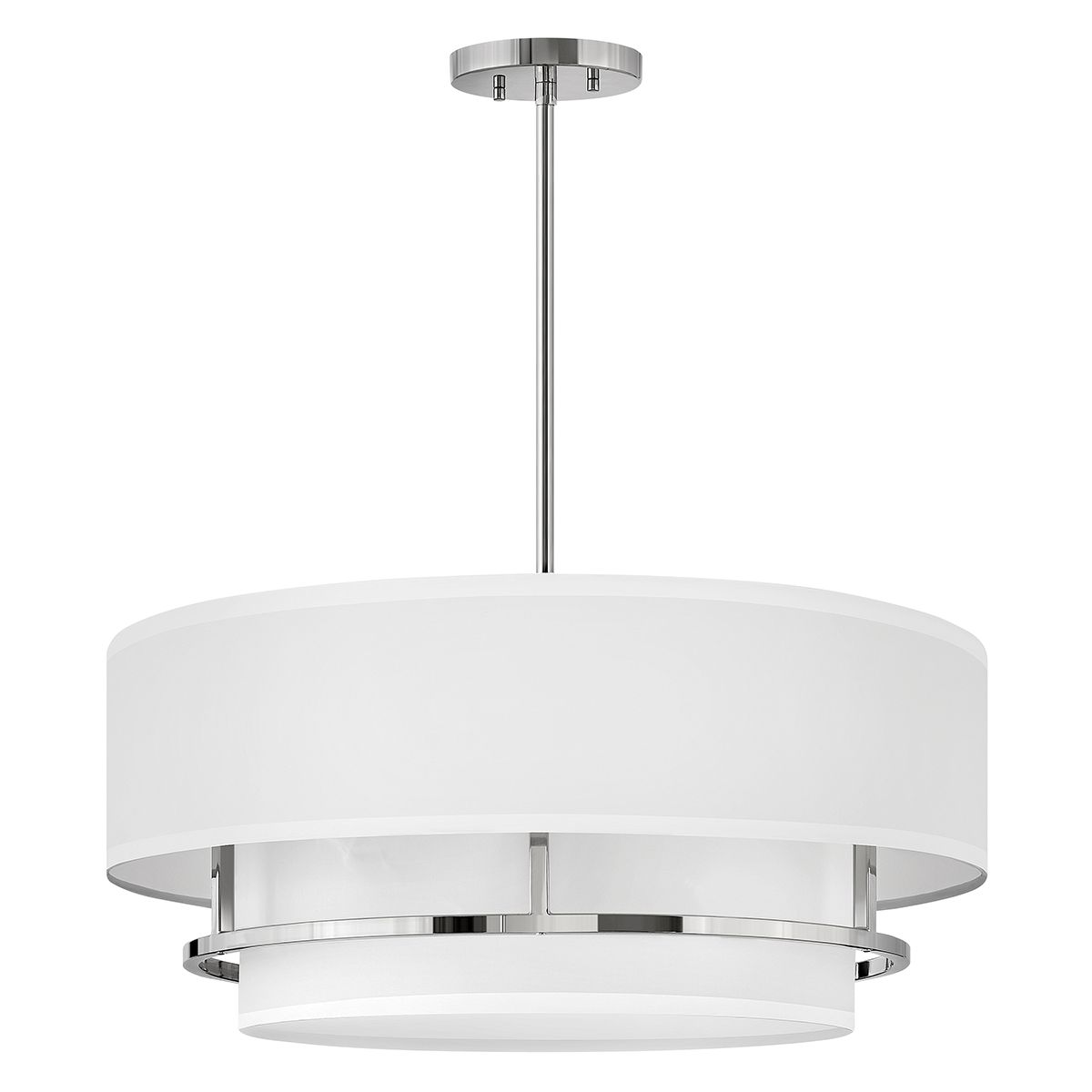 Yvette 4 Light Duo Mount - Polished Nickel