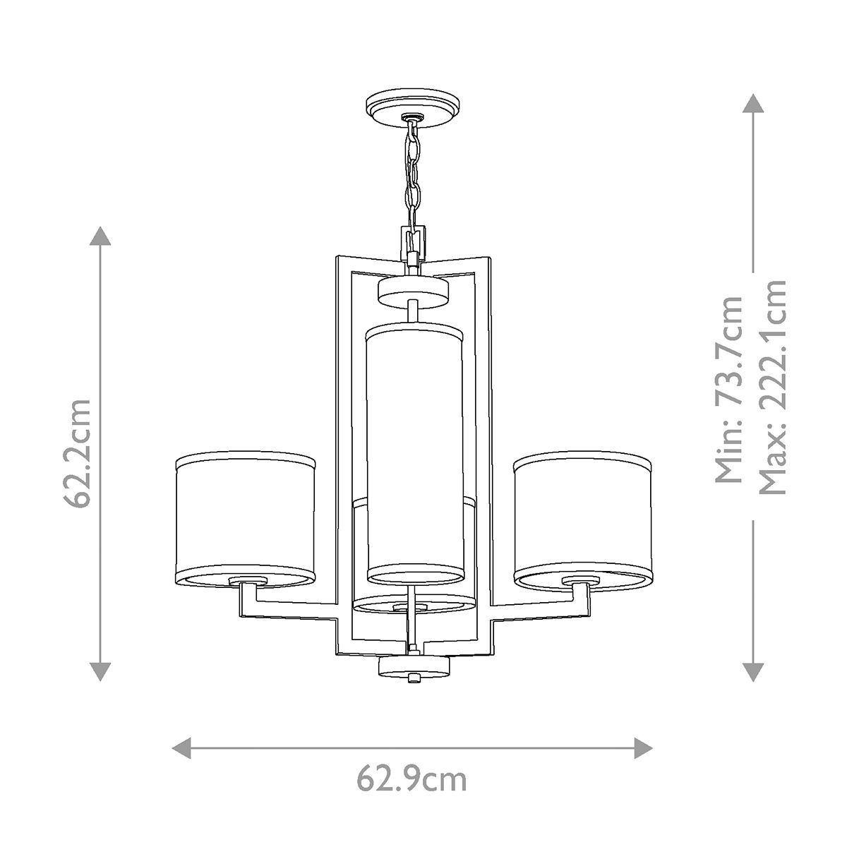 Coxmoor 4 Light Wall Light - Brass